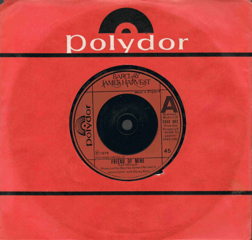 Accords et paroles Friend Of Mine Barclay James Harvest