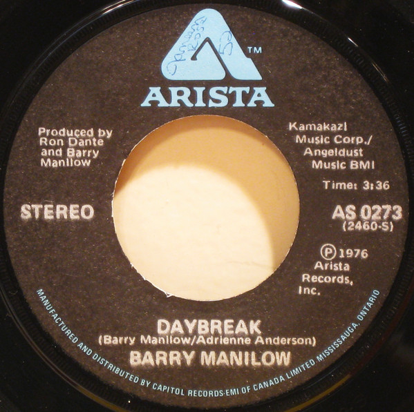Accords et paroles Daybreak Barry Manilow