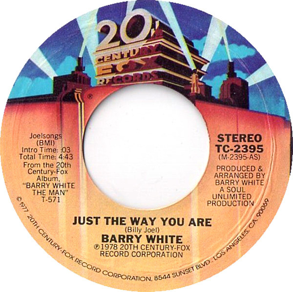 Accords et paroles Just the Way you Are Barry White