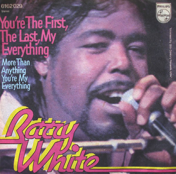 Accords et paroles Youre My First My Last My Everything Barry White