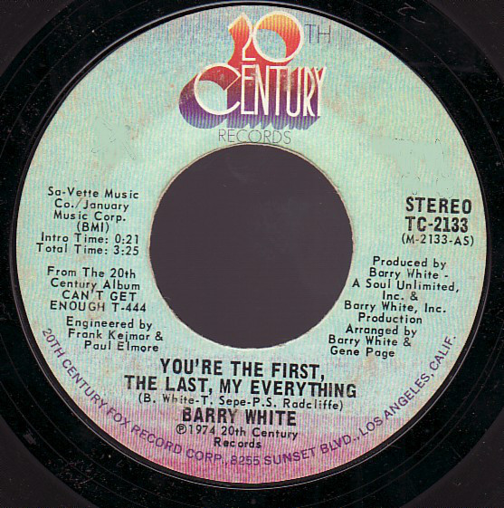 Accords et paroles You're The First, The Last, My Everything Barry White