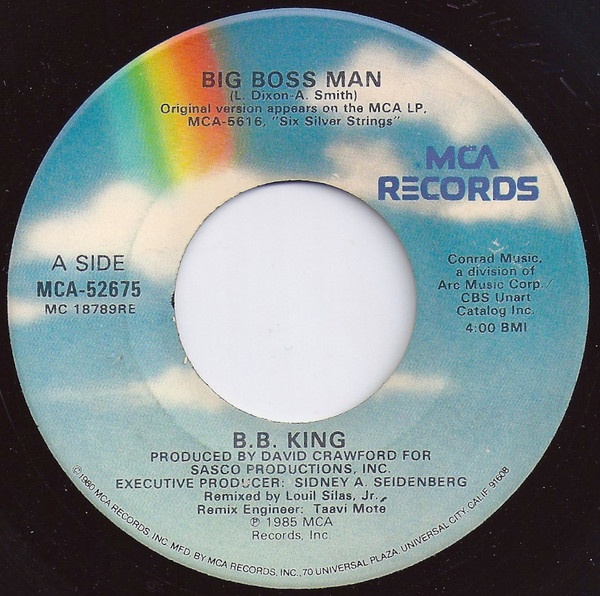 Accords et paroles Blues Man B.B. King