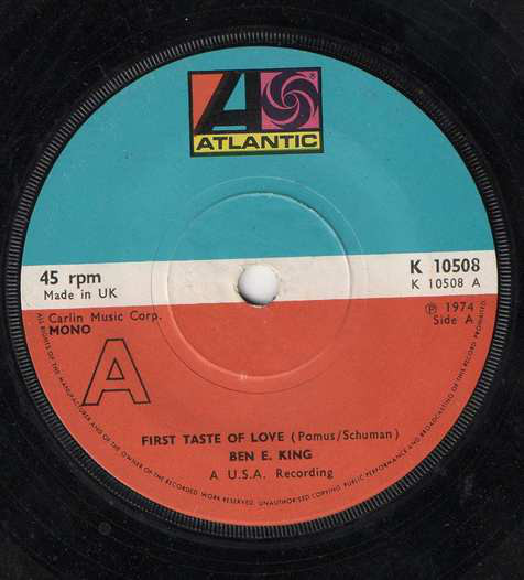 Accords et paroles First Taste Of Love Ben E. King