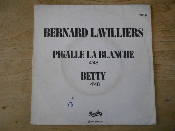 Accords et paroles Pigalle la blanche Bernard Lavilliers