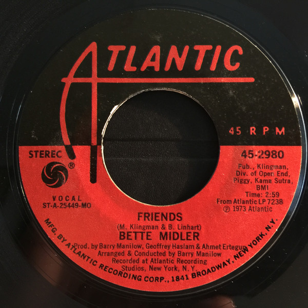Accords et paroles Friends Bette Midler