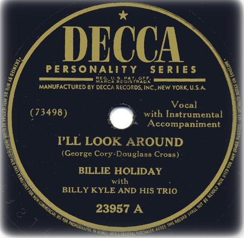 Accords et paroles Baby I Dont Cry Over You Billie Holiday