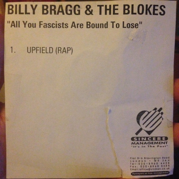 Accords et paroles All You Fascists Billy Bragg