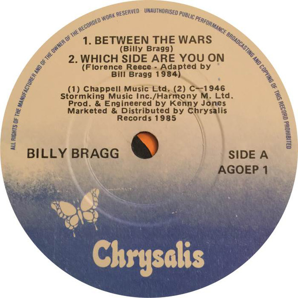 Accords et paroles Between The Wars Billy Bragg