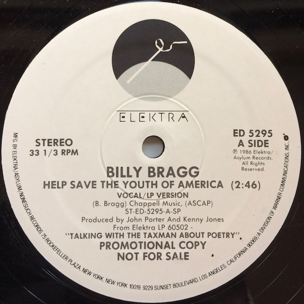 Accords et paroles Help Save The Youth Of America Billy Bragg