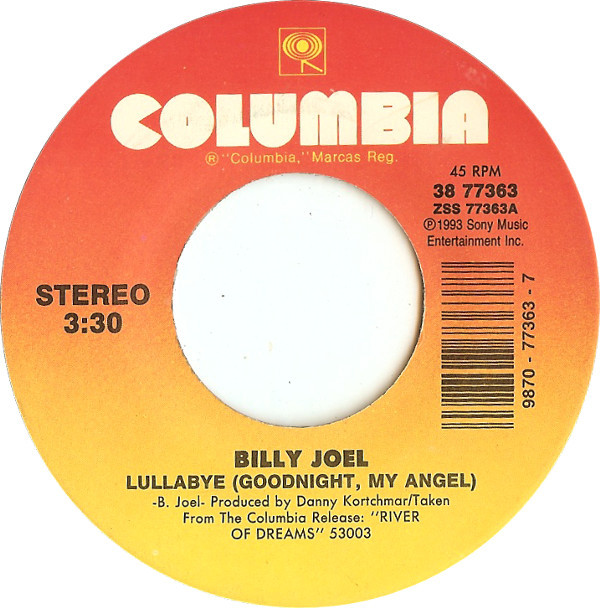 Accords et paroles Goodnight My Angel Billy Joel