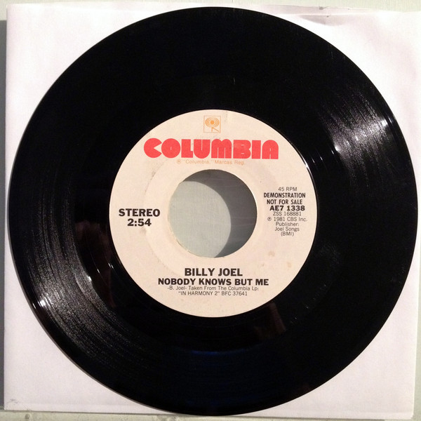 Accords et paroles Nobody Knows But Me Billy Joel