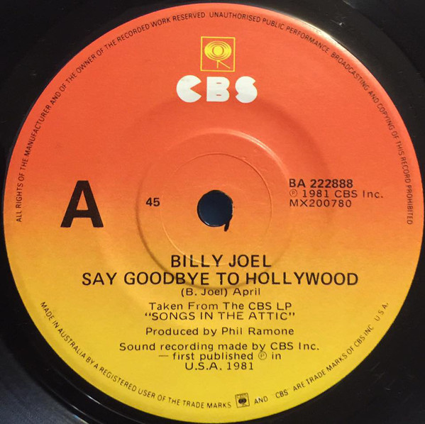 Accords et paroles Summer highland fall Billy Joel
