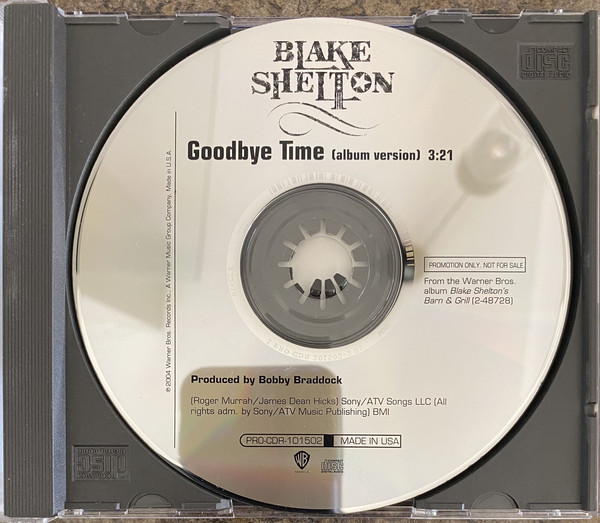 Accords et paroles Goodbye Time Blake Shelton