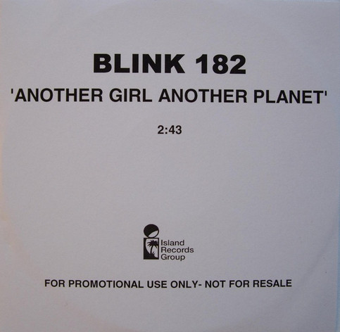 Accords et paroles Another Girl Another Planet Blink 182