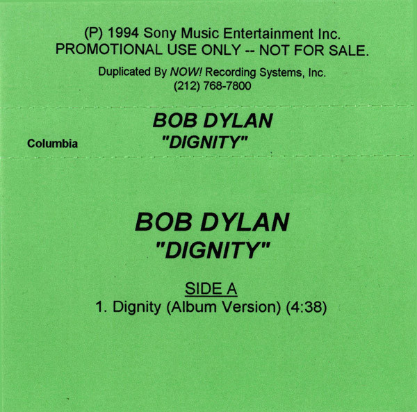 Accords et paroles Dignity Bob Dylan