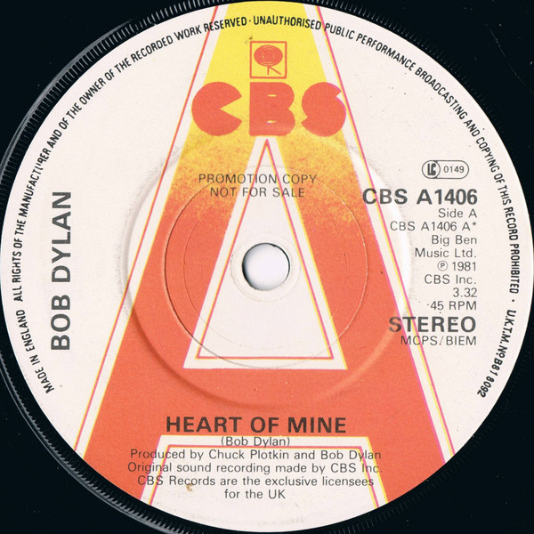 Accords et paroles Heart Of Mine Bob Dylan