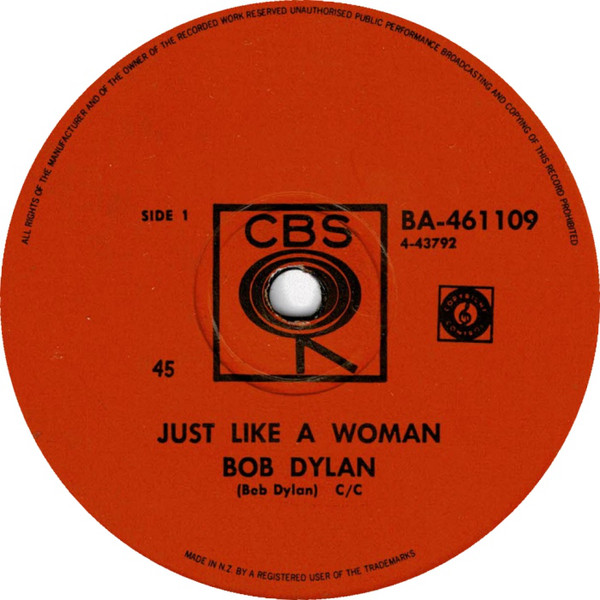 Accords et paroles Just Like a Woman Bob Dylan