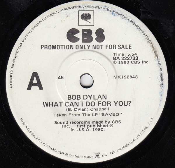 Accords et paroles What Can I Do For You Bob Dylan