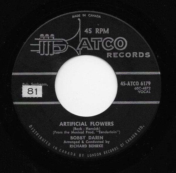 Accords et paroles Artificial Flowers Bobby Darin