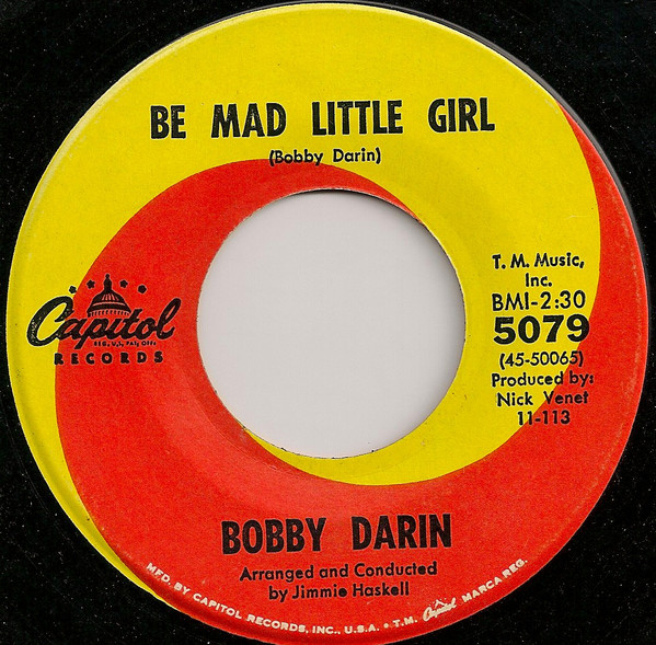 Accords et paroles Be Mad Little Girl Bobby Darin