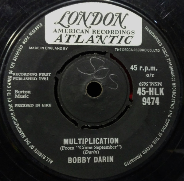 Accords et paroles Multiplication Bobby Darin