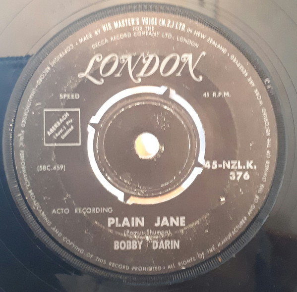 Accords et paroles Plain Jane Bobby Darin
