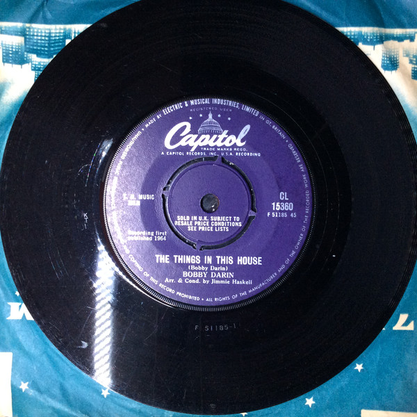 Accords et paroles The Things In This House Bobby Darin