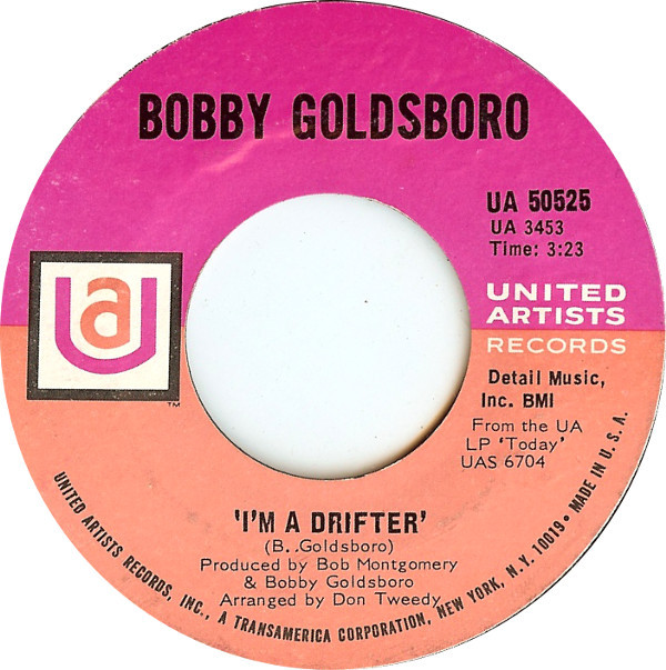 Accords et paroles Im A Drifter Bobby Goldsboro