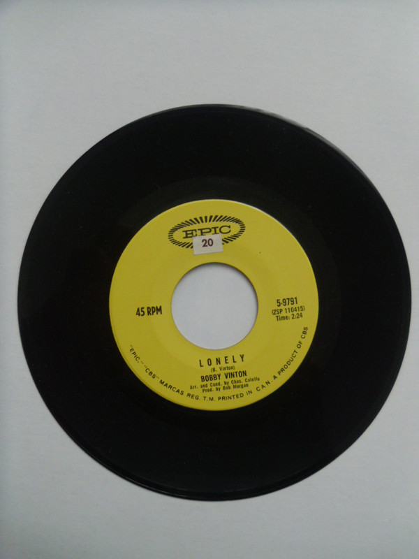 Accords et paroles L-O-N-E-L-Y Bobby Vinton