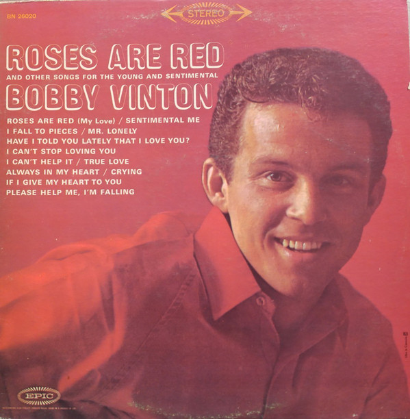 Accords et paroles Roses Are Red Bobby Vinton