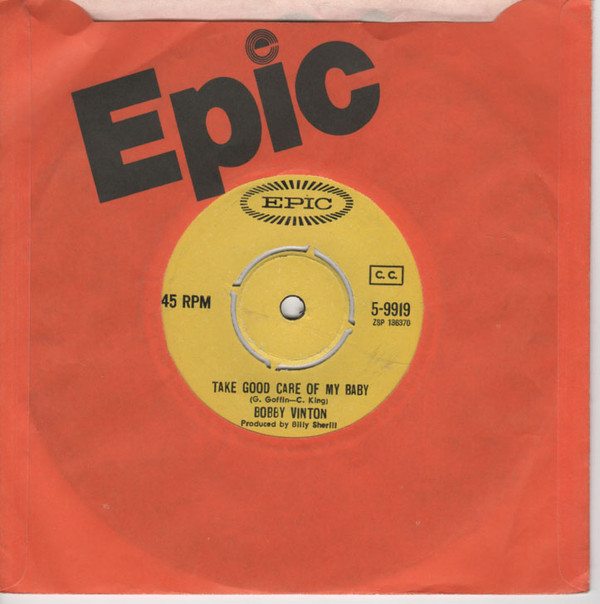 Accords et paroles Take Good Care Of My Baby Bobby Vinton