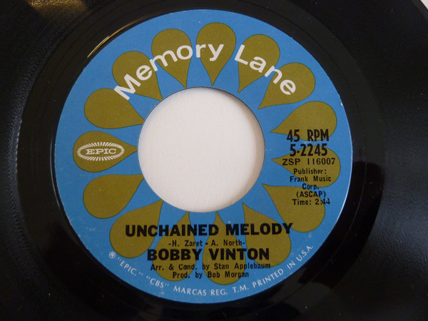 Accords et paroles Unchained Melody Bobby Vinton