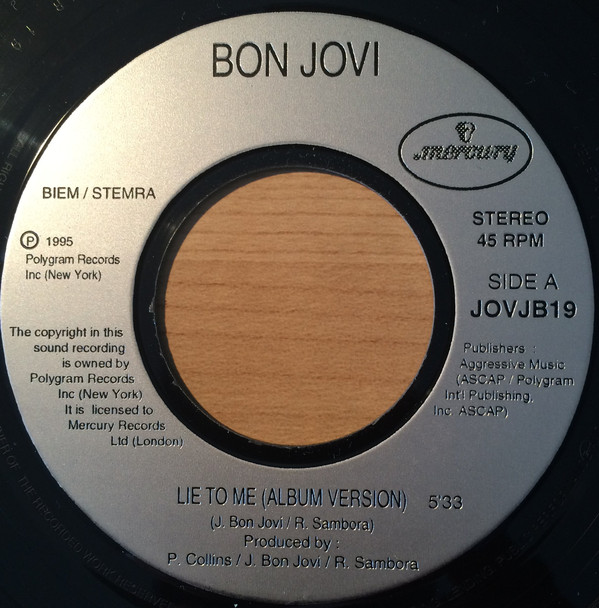 Accords et paroles Lie To Me Bon Jovi