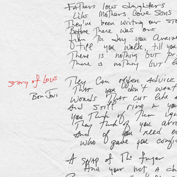 Accords et paroles Story Of Love Bon Jovi