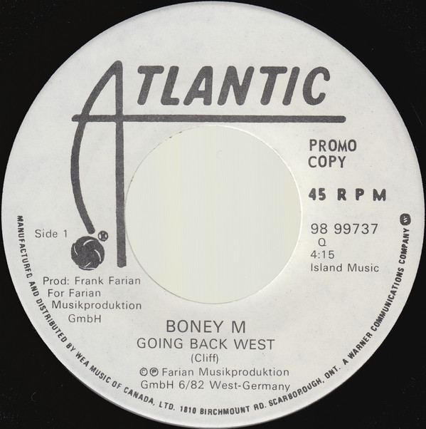 Accords et paroles Going Back West Boney M.
