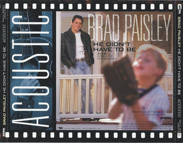 Accords et paroles He Didnt Have To Be Brad Paisley