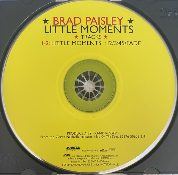 Accords et paroles Little Moments Brad Paisley