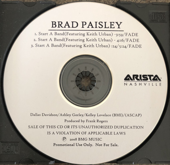 Accords et paroles Start A Band Brad Paisley
