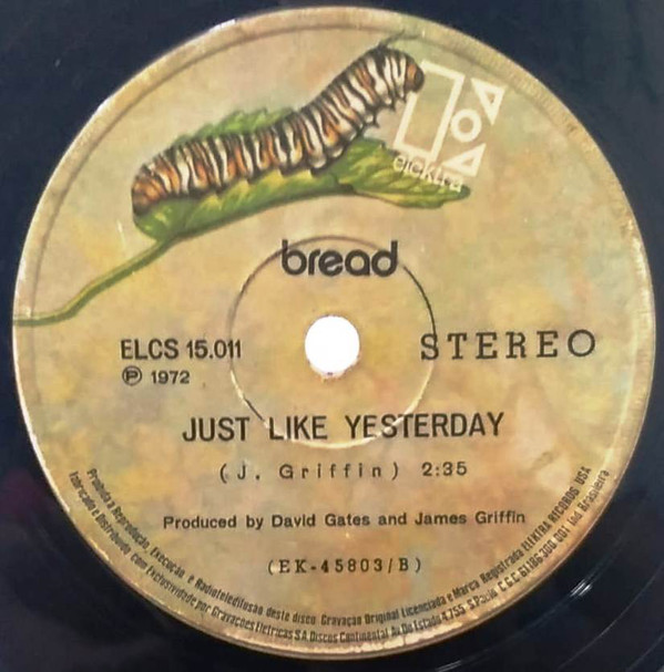 Accords et paroles Just Like Yesterday Bread