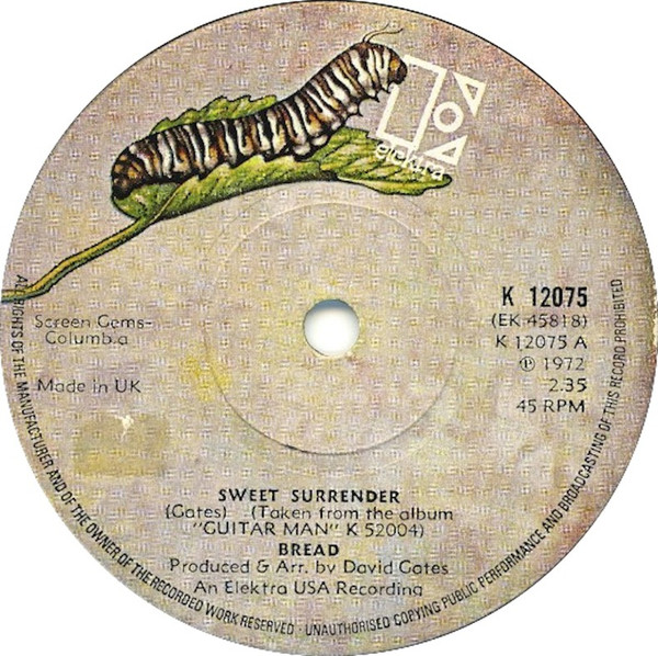 Accords et paroles Sweet surrender Bread