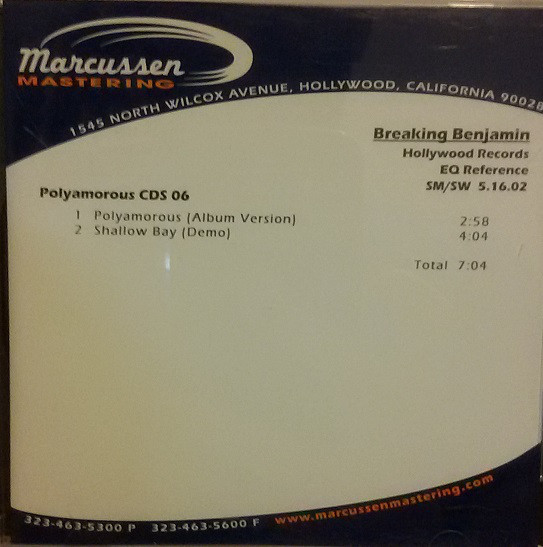 Accords et paroles Shallow Bay Breaking Benjamin