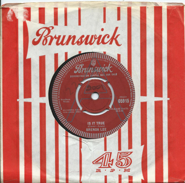 Accords et paroles Is It True Brenda Lee