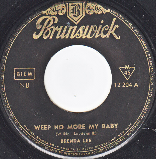 Accords et paroles Just Because Brenda Lee