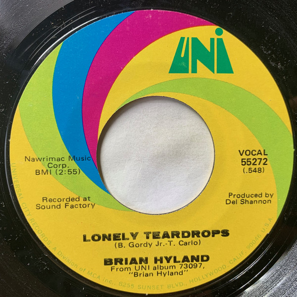 Accords et paroles Lonely Teardrops Brian Hyland