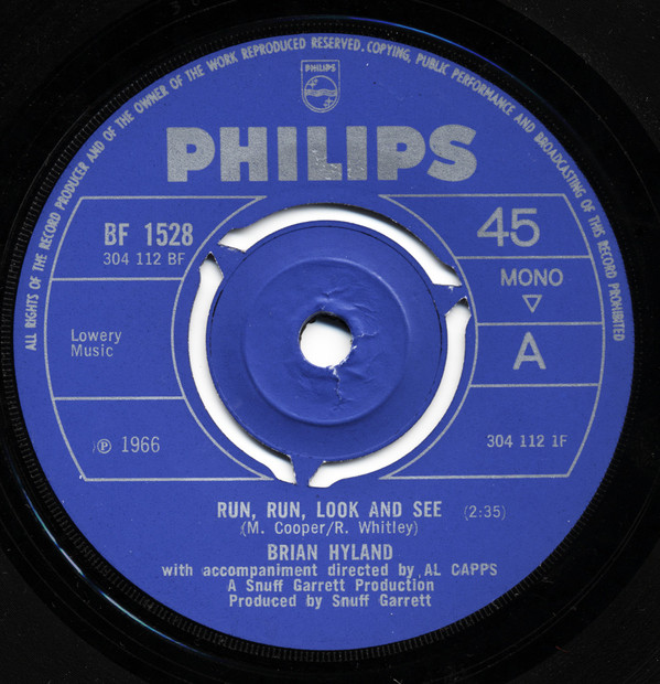 Accords et paroles Run Run Look And See Brian Hyland