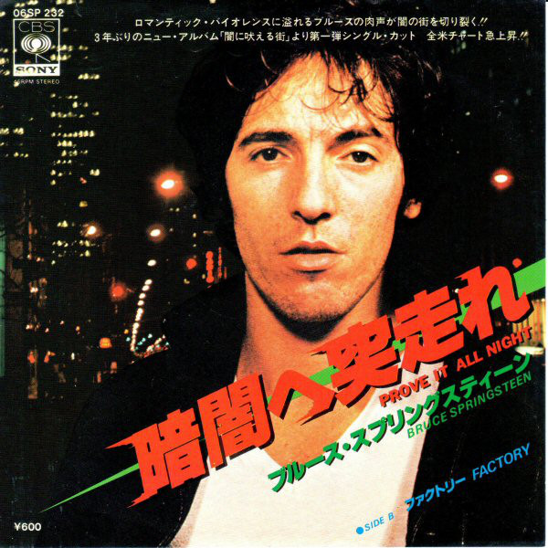 Accords et paroles Prove It All Night Bruce Springsteen