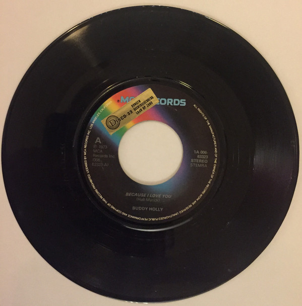 Accords et paroles Because I Love You Buddy Holly