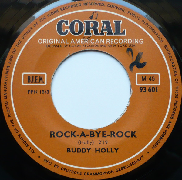 Accords et paroles Rock-A-Bye Rock Buddy Holly