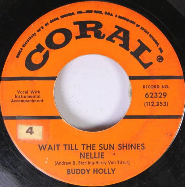 Accords et paroles Wait Til The Sun Shines Nellie Buddy Holly