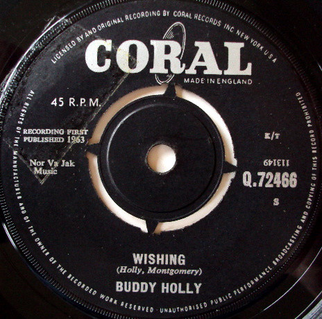 Accords et paroles Wishing Buddy Holly
